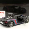 Porsche 918 Spyder Weissach Package Martini Baujahr 2013 schwarz 1:18 AUTOart