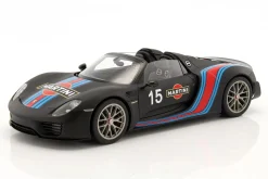 Porsche 918 Spyder Weissach Package Martini Baujahr 2013 schwarz 1:18 AUTOart