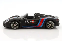 Porsche 918 Spyder Weissach Package Martini Baujahr 2013 schwarz 1:18 AUTOart