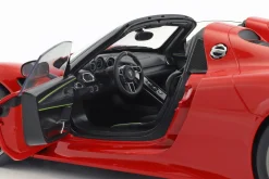 Porsche 918 Spyder Weissach Paket Baujahr 2013 indischrot 1:12 AUTOart
