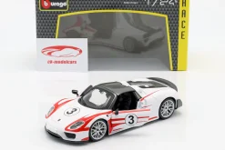 Porsche 918 Spyder Weissach #3 weiß 1:24 Bburago