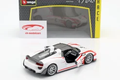Porsche 918 Spyder Weissach #3 weiß 1:24 Bburago