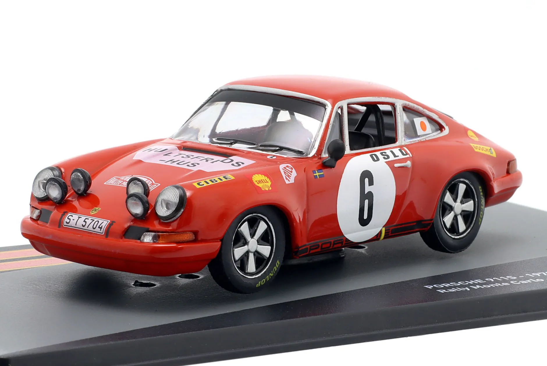 Porsche 911 S #6 Sieger Rallye Monte Carlo 1970 Waldegard, Helmer 1:43 Altaya