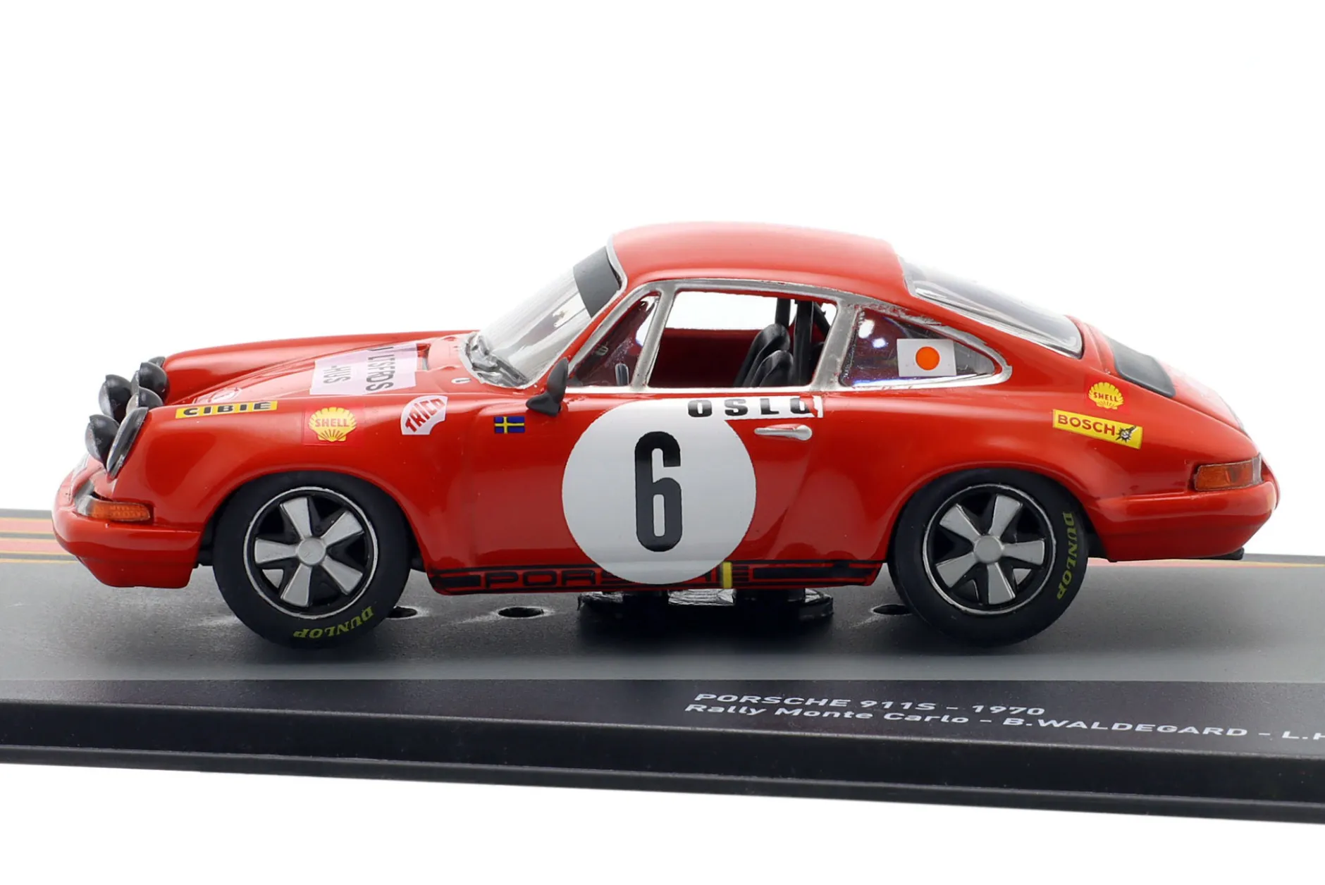 Porsche 911 S #6 Sieger Rallye Monte Carlo 1970 Waldegard, Helmer 1:43 Altaya