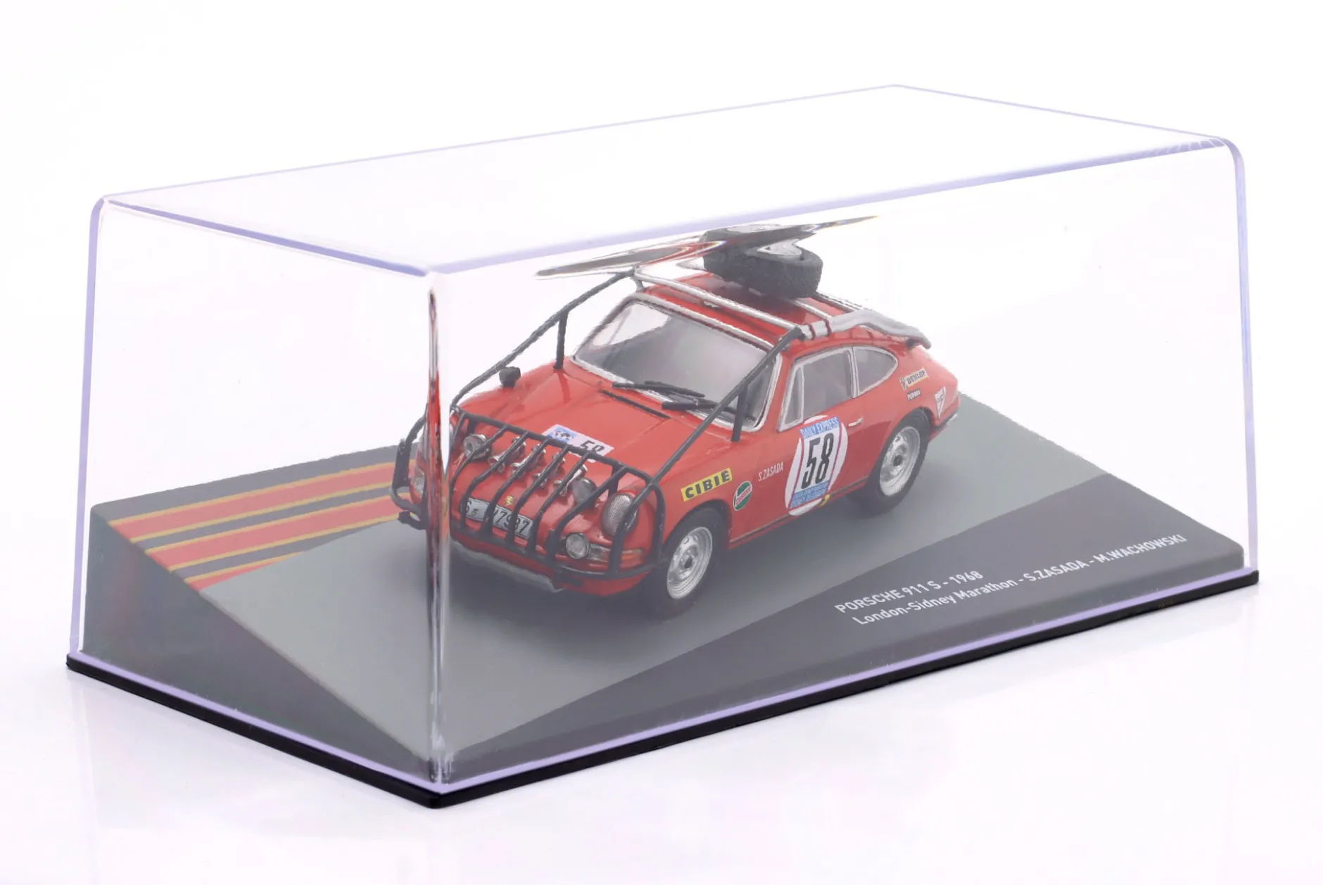 Porsche 911 S #58 4th London-Sidney Marathon 1968 Zasada, Wachowski 1:43 Altaya