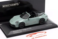 Porsche 911 (992.2) Targa 4 GTS Baujahr 2024 shadegreen metallic 1:43 Minichamps