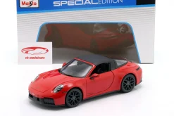 Porsche 911 (992.2) Targa 4 GTS Hybrid Baujahr 2025 rot 1:18 Maisto