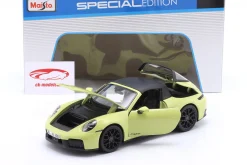Porsche 911 (992.2) Targa 4 GTS Hybrid Baujahr 2025 gelb 1:18 Maisto