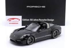 Porsche 911 (992) Targa 4 GTS 50 Jahre Porsche Design schwarz 1:18 Minichamps