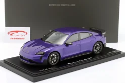Porsche Taycan Turbo GT mit Weissach-Paket purple sky metallic 1:18 Minichamps