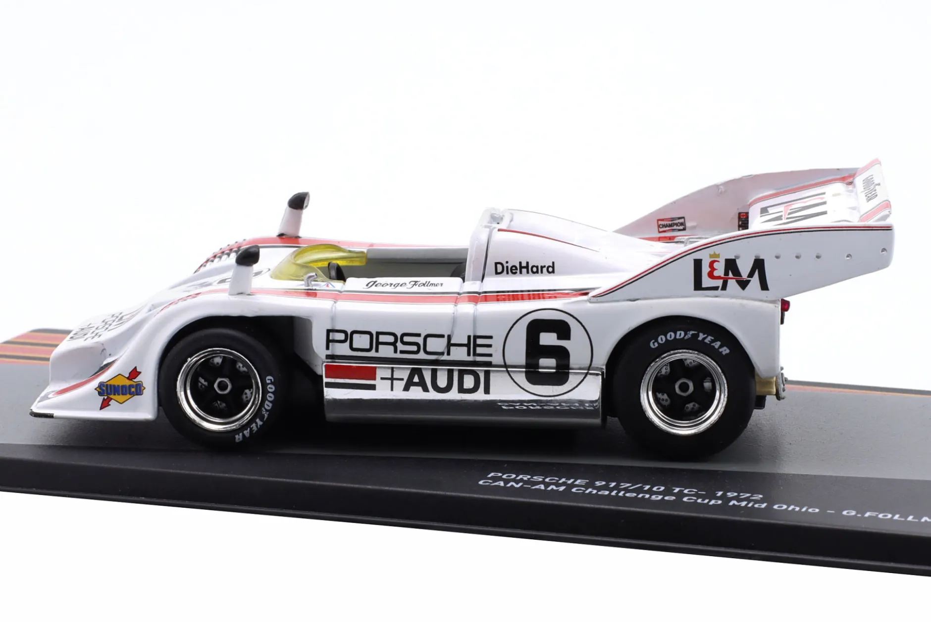 Porsche 917/10 TC #6 Sieger Can-Am Challenge Cup Mid Ohio 1972 Follmer 1:43 Altaya