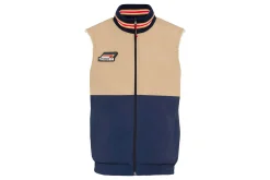 Porsche Teddyweste 953 Roughroads Collection beige / blau