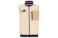 Porsche Teddyweste 953 Roughroads Collection beige / blau