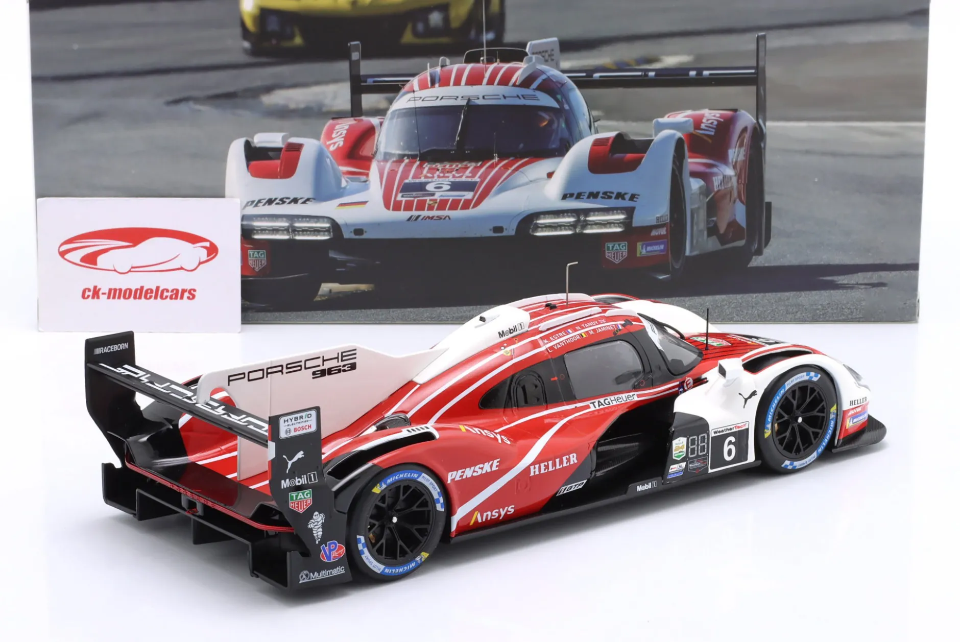 Porsche 963 #6 4th 24h Daytona 2024 Porsche Penske Motorsport 1:18 Ixo