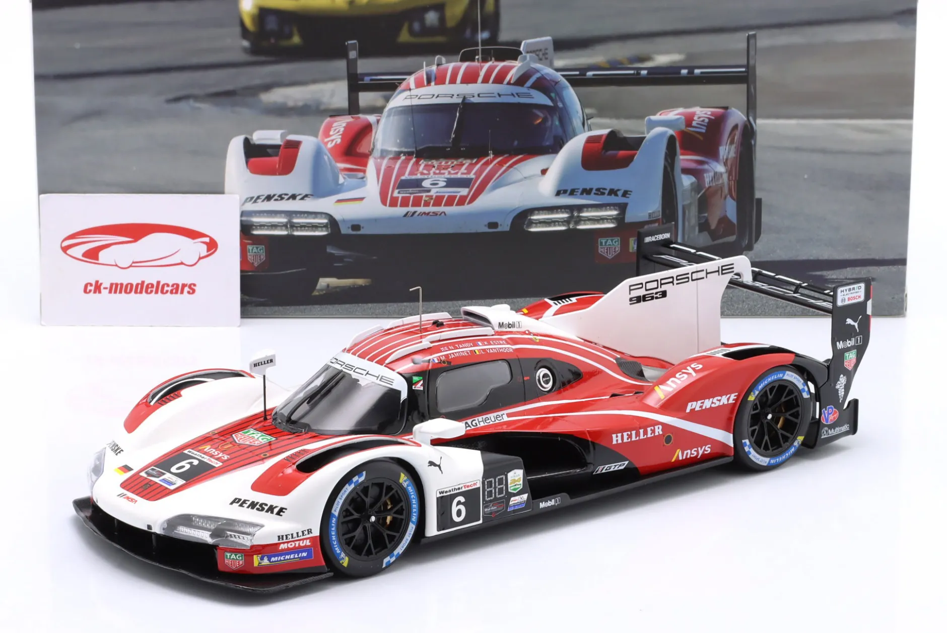 Porsche 963 #6 4th 24h Daytona 2024 Porsche Penske Motorsport 1:18 Ixo