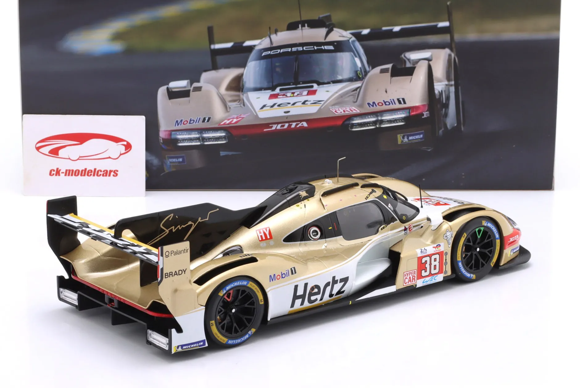 Porsche 963 #38 9th 24h LeMans 2024 Hertz Team Jota 1:18 Ixo
