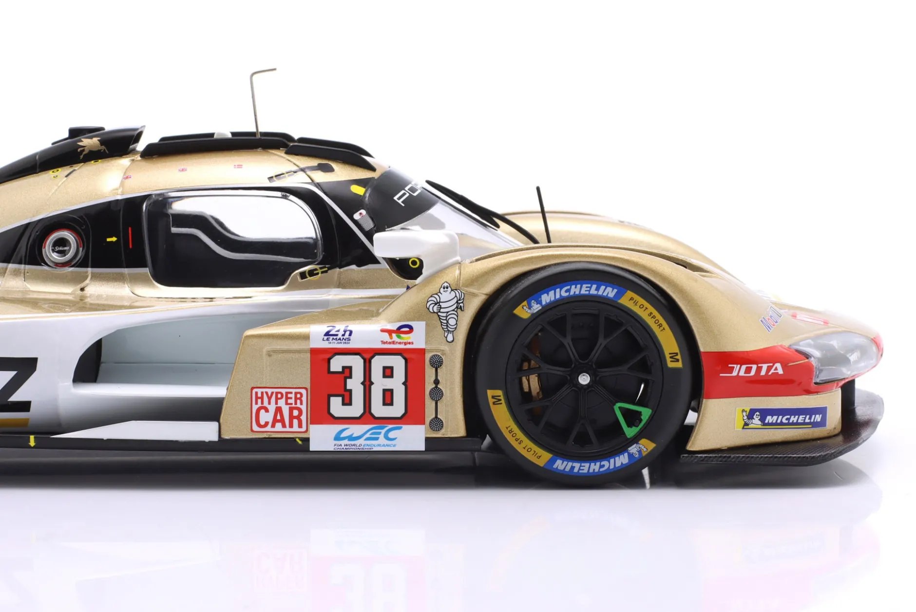 Porsche 963 #38 9th 24h LeMans 2024 Hertz Team Jota 1:18 Ixo