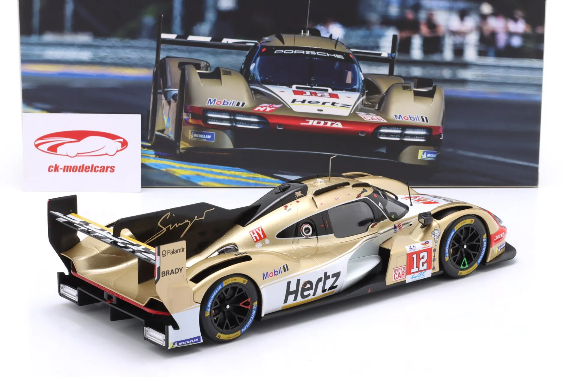 Porsche 963 #12 8th 24h LeMans 2024 Hertz Team Jota 1:18 Ixo