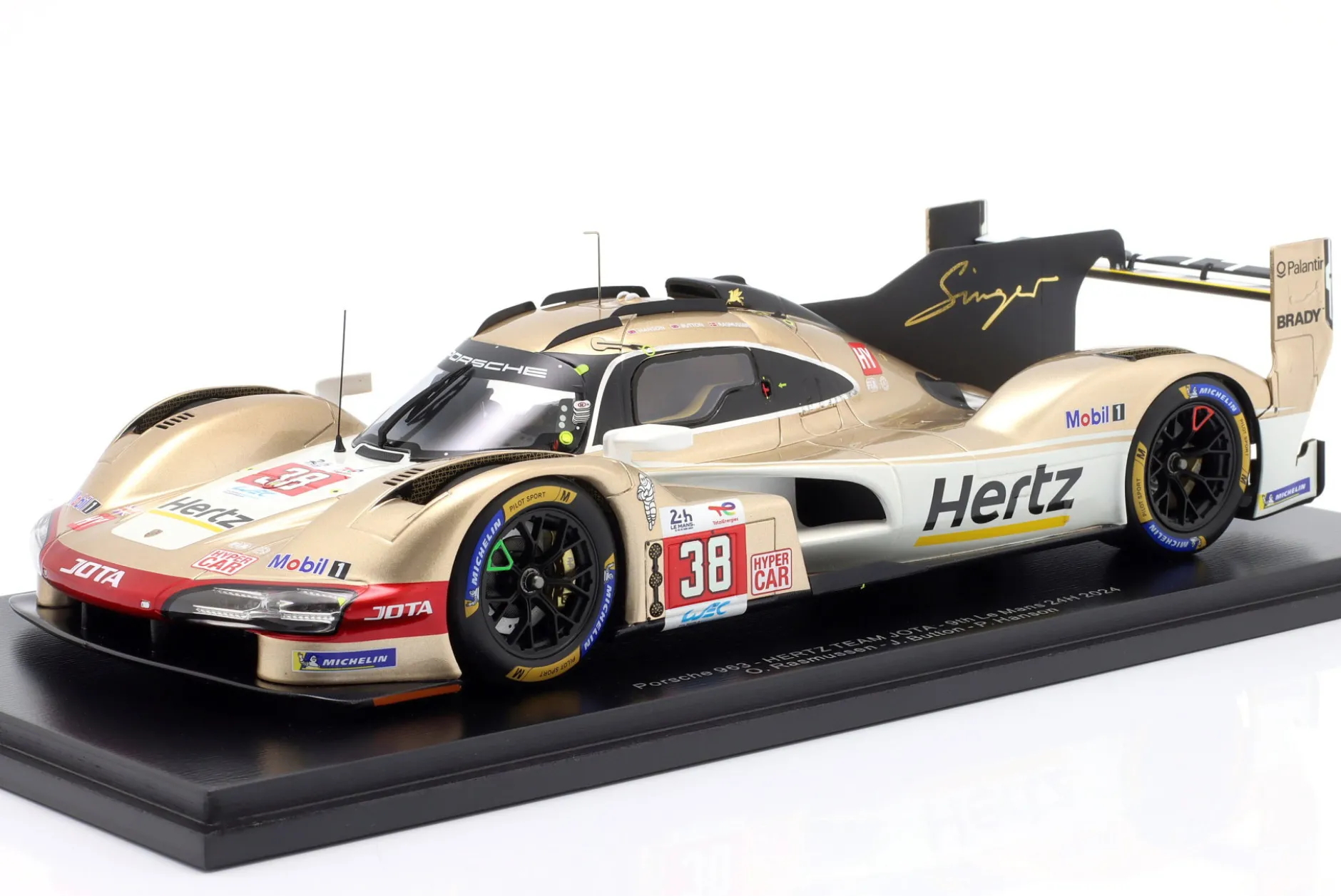 Porsche 963 #38 9th 24h LeMans 2024 Hertz Team Jota 1:18 Spark