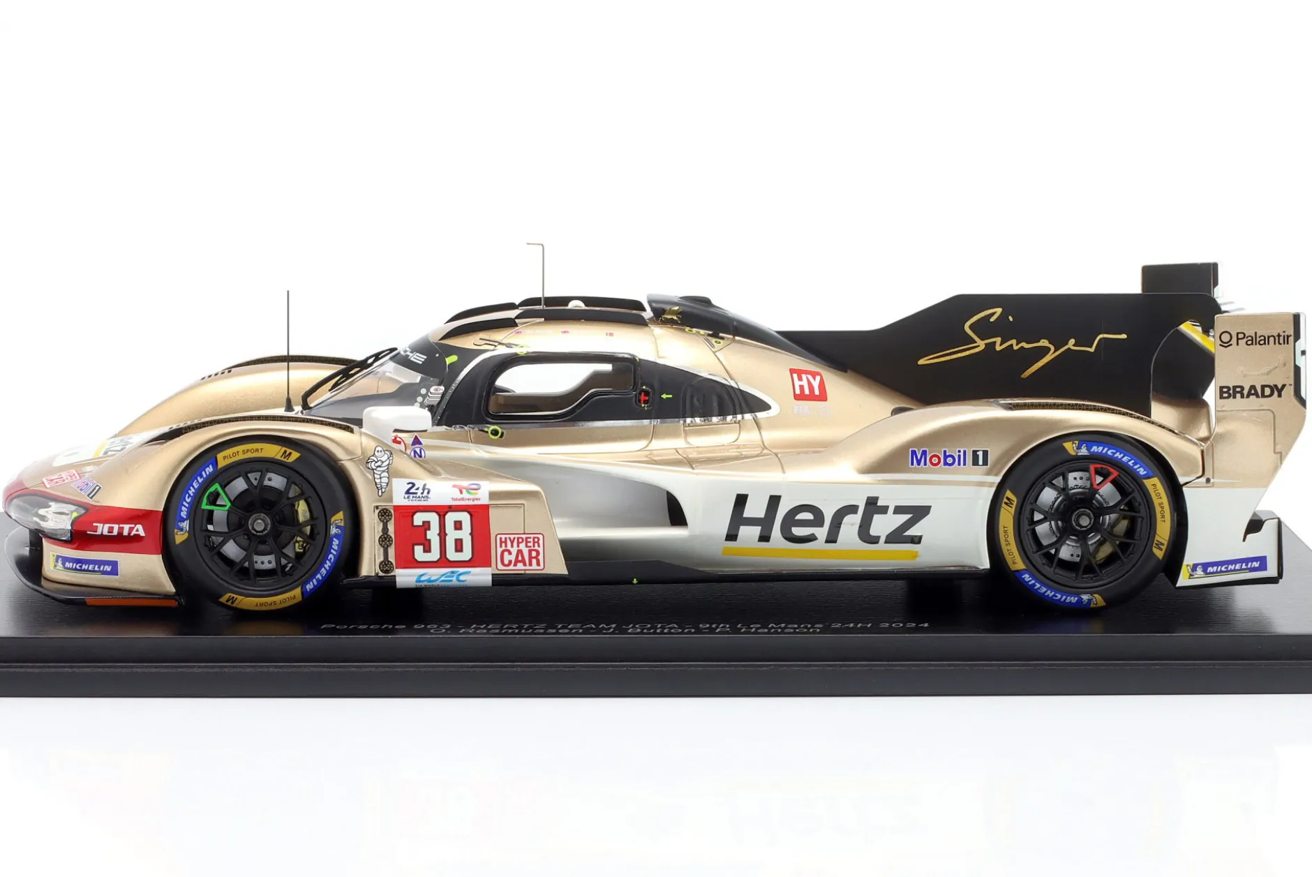 Porsche 963 #38 9th 24h LeMans 2024 Hertz Team Jota 1:18 Spark