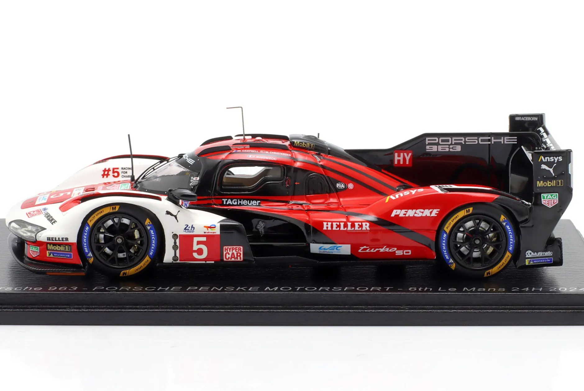 Porsche 963 #5 6th 24h LeMans 2024 Porsche Penske Motorsport 1:43 Spark