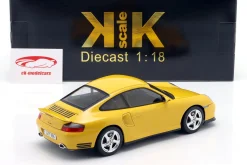 Porsche 911 (996) Turbo Baujahr 2000 gelb 1:18 KK-Scale