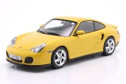 Porsche 911 (996) Turbo Baujahr 2000 gelb 1:18 KK-Scale