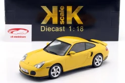 Porsche 911 (996) Turbo Baujahr 2000 gelb 1:18 KK-Scale