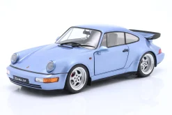 Porsche 911 (964) Turbo Baujahr 1990 horizontblau metallic 1:18 Solido