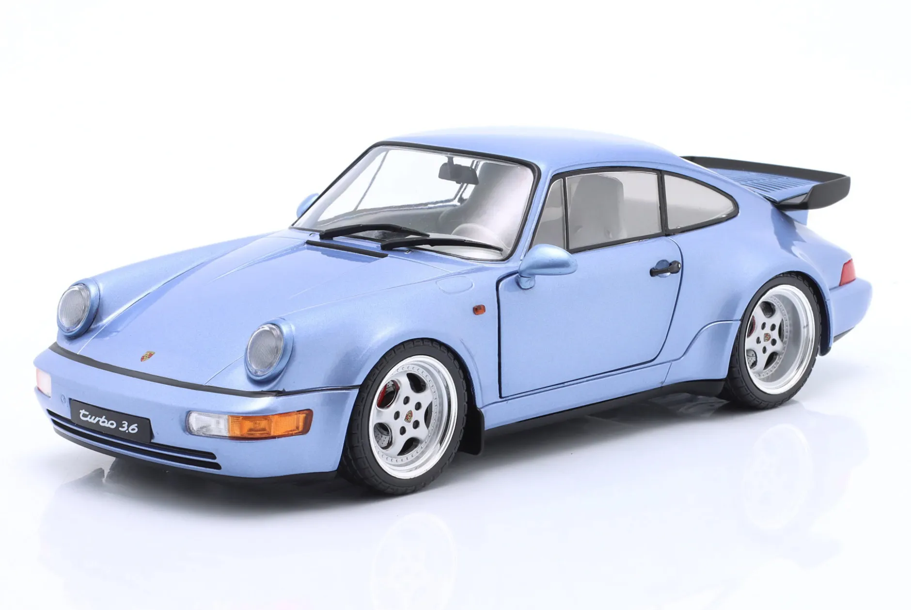 Porsche 911 (964) Turbo Baujahr 1990 horizontblau metallic 1:18 Solido