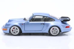 Porsche 911 (964) Turbo Baujahr 1990 horizontblau metallic 1:18 Solido