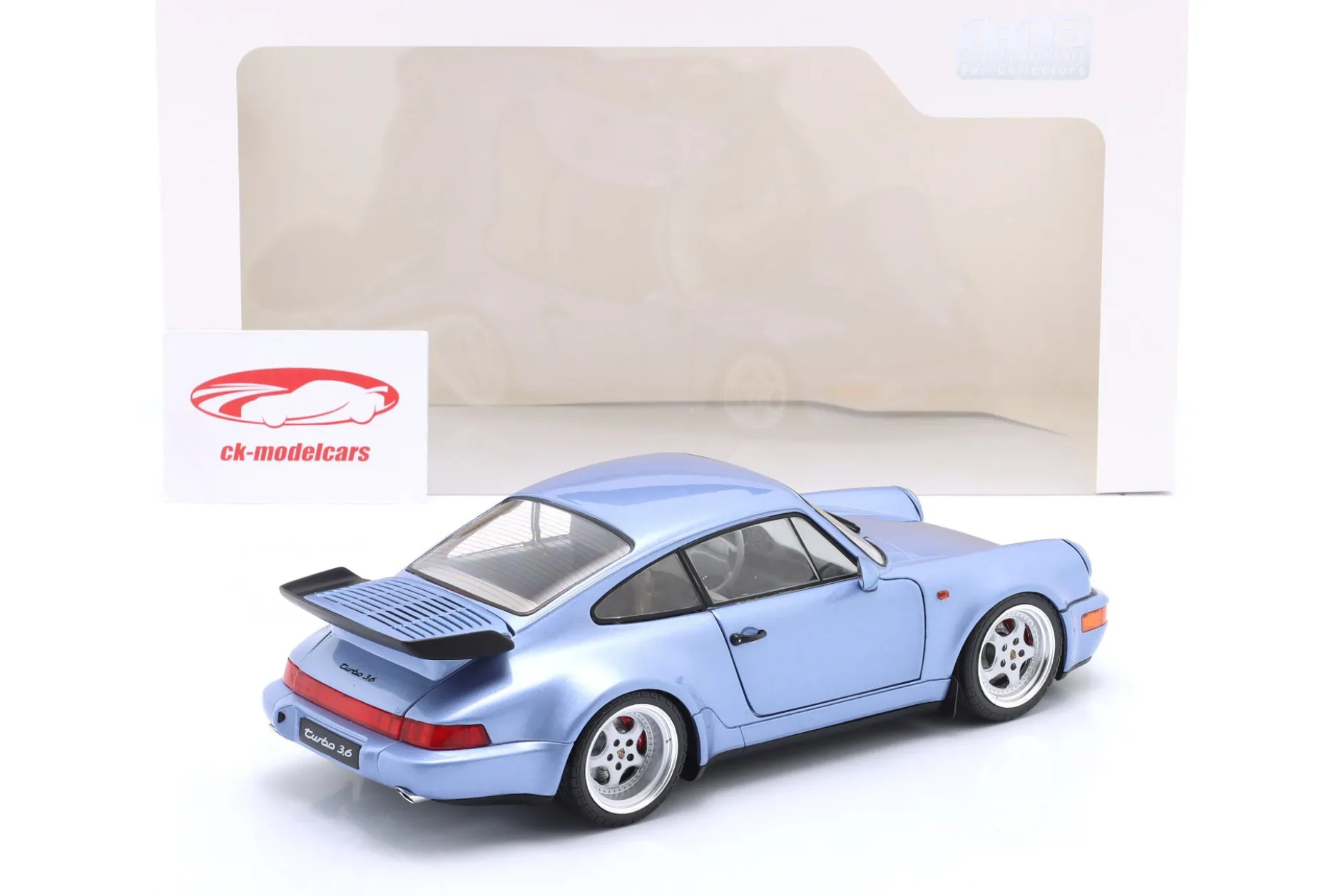 Porsche 911 (964) Turbo Baujahr 1990 horizontblau metallic 1:18 Solido