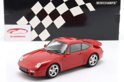 Porsche 911 (993) Turbo Baujahr 1995 indischrot 1:18 Minichamps