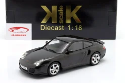 Porsche 911 (996) Turbo Baujahr 2000 schwarz metallic 1:18 KK-Scale