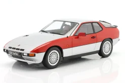 Porsche 924 Turbo Baujahr 1986 silber / rot 1:18 KK-Scale