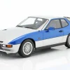 Porsche 924 Turbo Baujahr 1986 silber / blau 1:18 KK-Scale