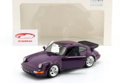 Porsche 911 (964) Turbo Baujahr 1990 violett-blau metallic 1:18 Solido