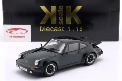 Porsche 911 (930) Turbo 3.3 Coupe Baujahr 1977 dunkelgrün metallic 1:18 KK-Scale