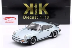 Porsche 911 (930) Turbo 3.3 Coupe Baujahr 1977 silber 1:18 KK-Scale
