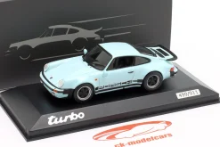 Porsche 911 (930) Turbo 50 Jahre Singapur polarblau 1:43 Minichamps