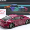 Porsche 911 (992) Turbo S Coupe Sport Design 2021 rot 1:18 Minichamps