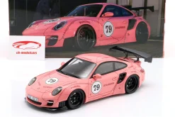 Porsche 911 (997) Turbo S LBWK Sidney Hoffmann "Die Sau" #79 pink 1:18 WERK83
