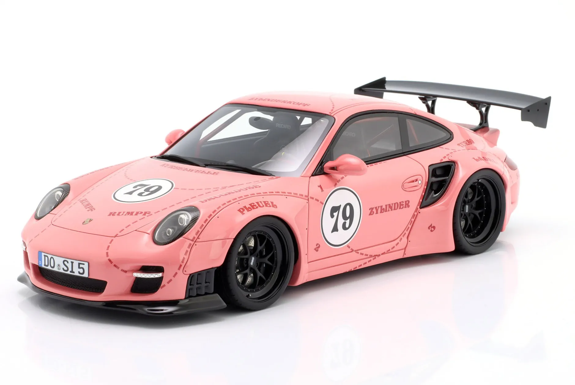 Porsche 911 (997) Turbo S LBWK Sidney Hoffmann "Die Sau" #79 pink 1:18 WERK83