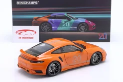 Porsche 911 (992) Turbo S Sport Design 2021 orange 1:18 Minichamps