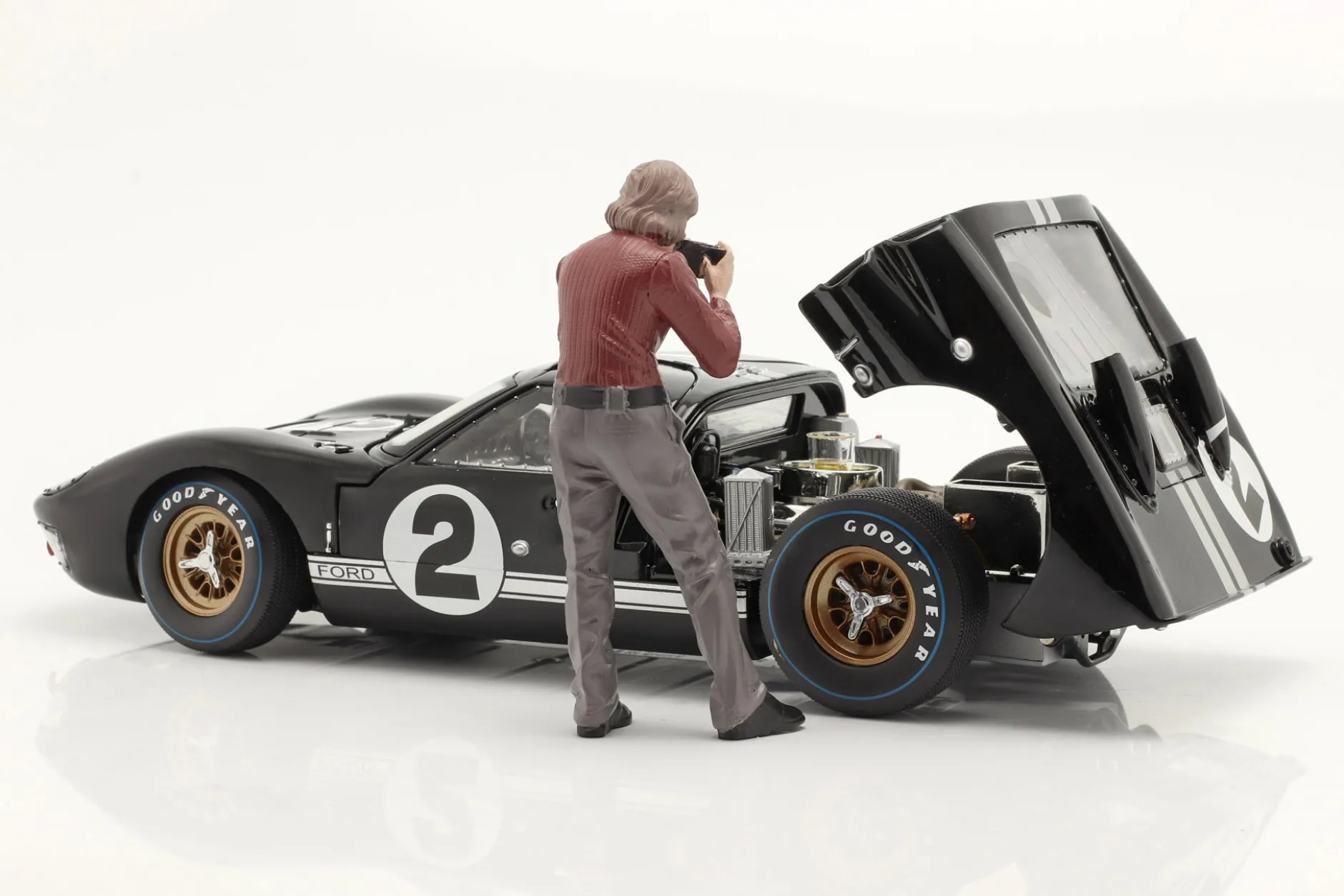 Race Day Serie 1 Figur #2 Fotograf 60er Jahre 1:18 American Diorama