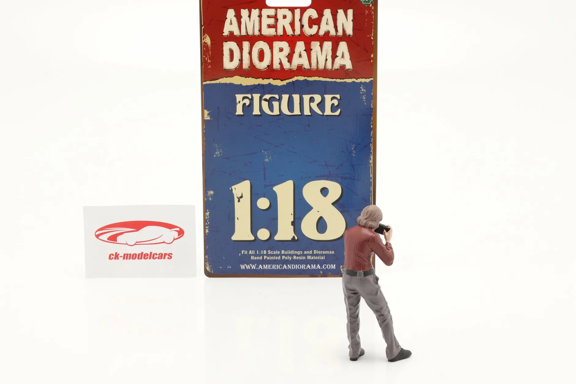 Race Day Serie 1 Figur #2 Fotograf 60er Jahre 1:18 American Diorama