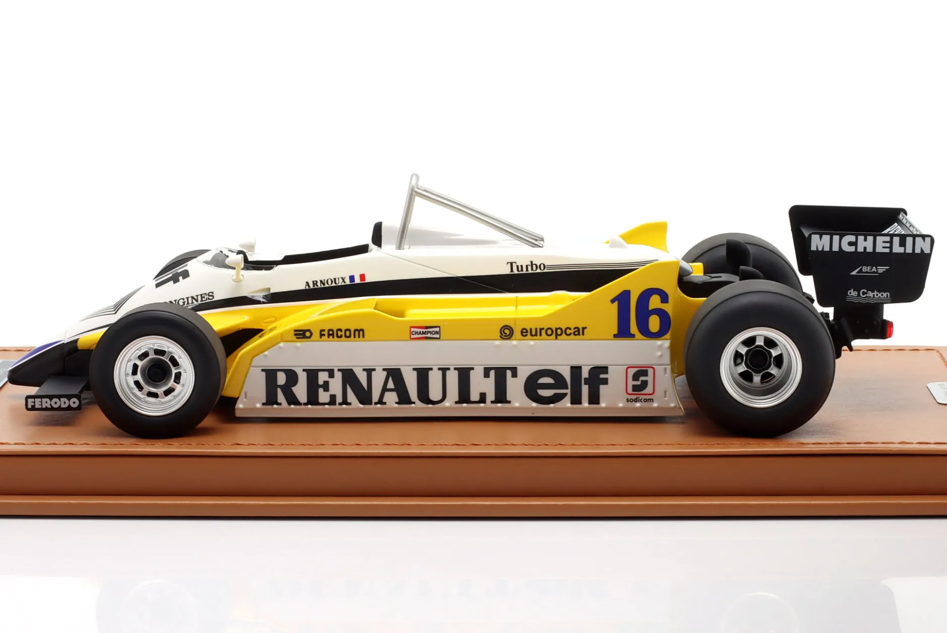 René Arnoux Renault RE30B #16 Sieger Italien GP Formel 1 1982 1:18 Tecnomodel