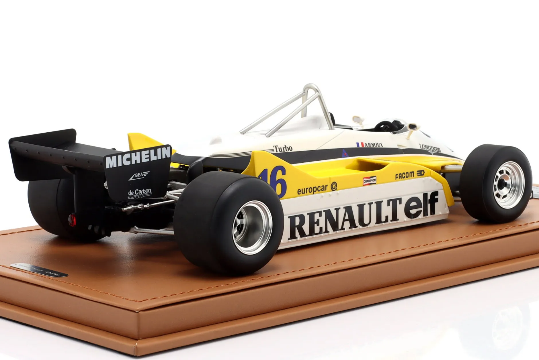 René Arnoux Renault RE30B #16 Sieger Italien GP Formel 1 1982 1:18 Tecnomodel