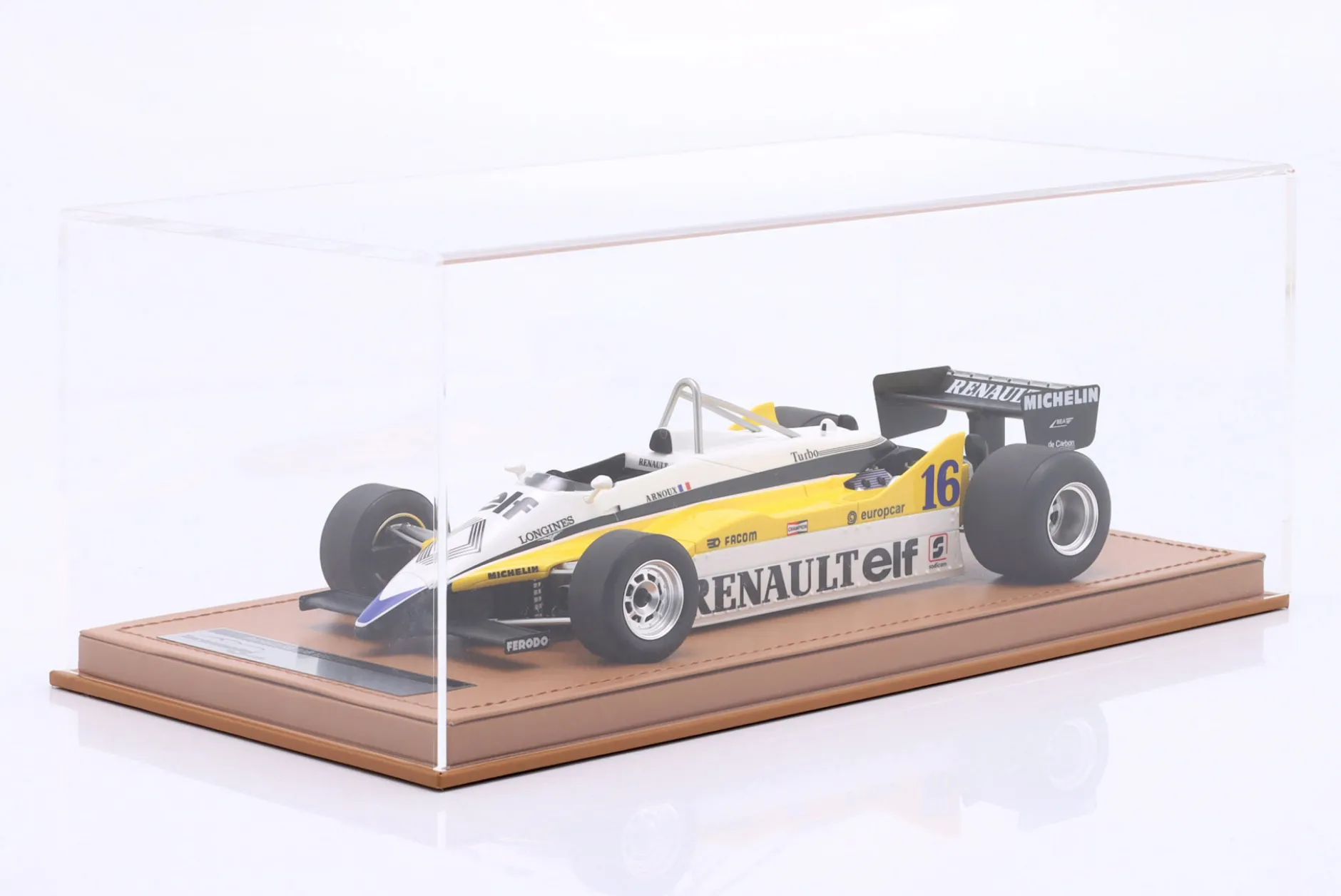René Arnoux Renault RE30B #16 Sieger Frankreich GP Formel 1 1982 1:18 Tecnomodel