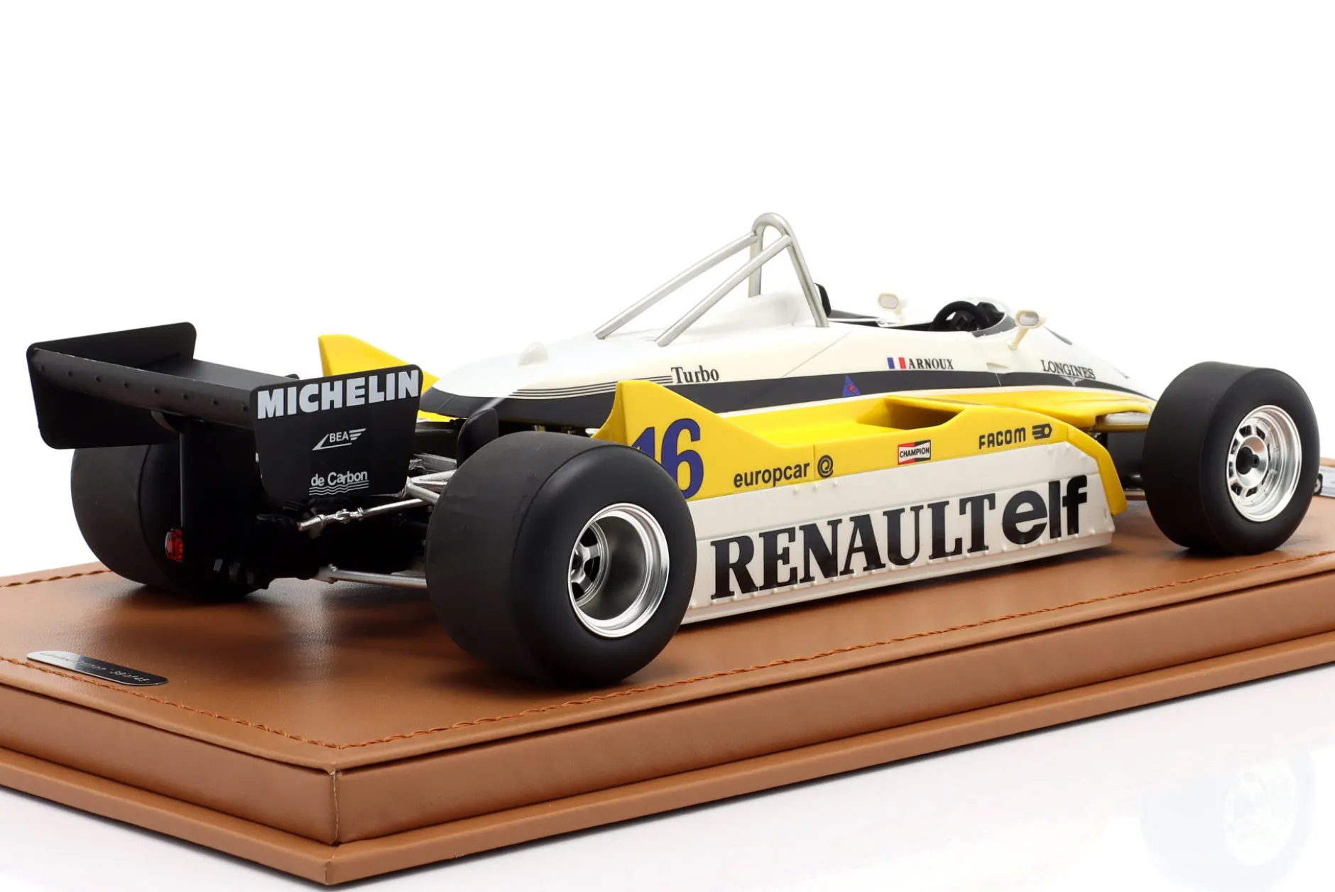 René Arnoux Renault RE30B #16 Sieger Frankreich GP Formel 1 1982 1:18 Tecnomodel